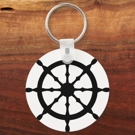 stuurwiel kapitein sleutelhanger (Voorkant)