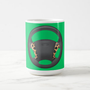 Stuurwiel met zebraprint koffiemok