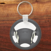 Stuurwiel met zebraprint sleutelhanger (Voorkant)