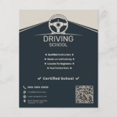 Stuurwiel - Rijschool Flyer (Voorkant)
