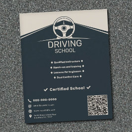 Stuurwiel - Rijschool Flyer