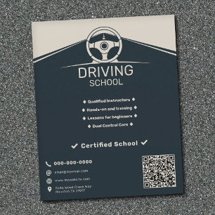 Stuurwiel - Rijschool Flyer