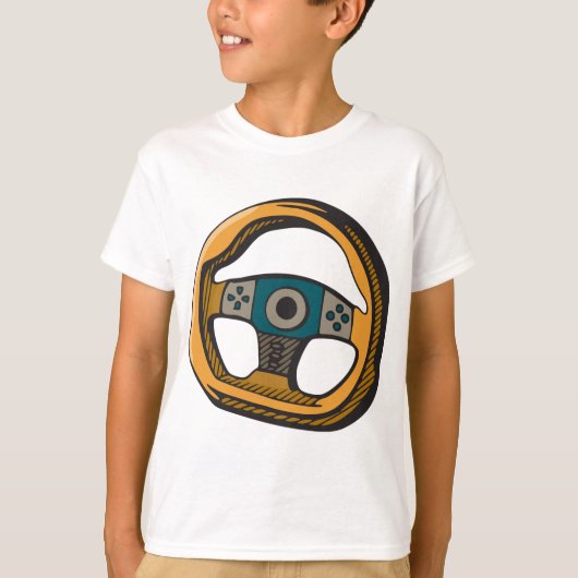 Stuurwiel T-shirt (Voorkant)