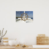 Stuurwiel van de bank poster (Keuken)