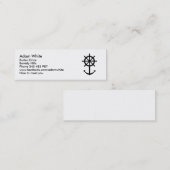 Stuurwielanker Mini Visitekaartje (Voorkant / Achterkant)