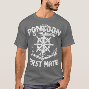 Stuurwielanker van cruiseschip Ponton eerste stuur T-shirt