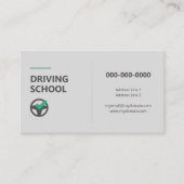 Stuurwielpictogram - Rijschool Visitekaartje (Voorkant)