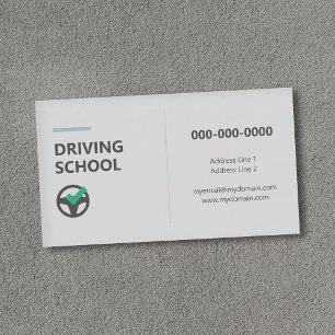 Stuurwielpictogram - Rijschool Visitekaartje
