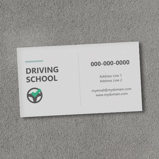 Stuurwielpictogram - Rijschool Visitekaartje