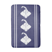 STUURWit op blauwe tafellamp Badmat (Voorkant Verticaal)