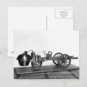 Stuwauto uitgevonden briefkaart (Voorkant / Achterkant)