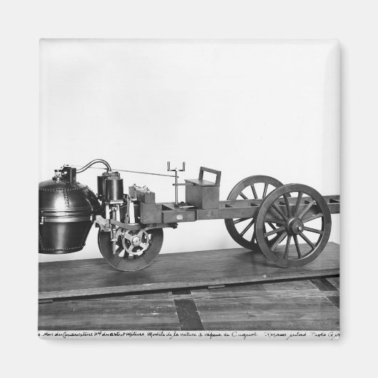 Stuwauto uitgevonden magneet (Voorkant)