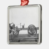 Stuwauto uitgevonden metalen ornament (Links)