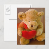 Stuwbeer met een hart briefkaart (Voorkant / Achterkant)