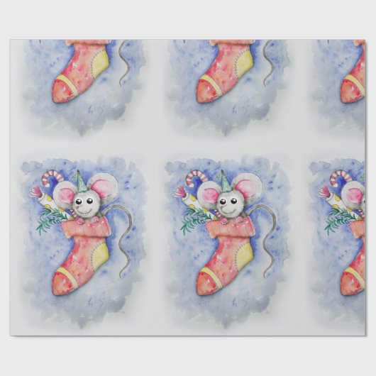 Stuwmuis stoppen cadeaupapier (Vlak)