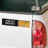 stuwstof bumstok bumpersticker (Op Truck)
