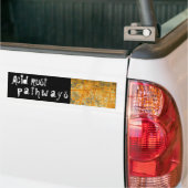 stuwstof bumstok bumpersticker (Op Truck)