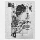 Stuwtreinen —  treinen fleece deken (Voorkant)