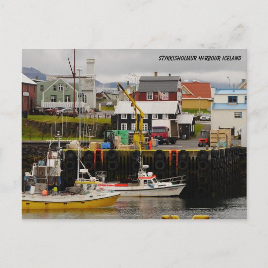 Stykkisholmur Harbor IJsland Briefkaart (Voorkant)