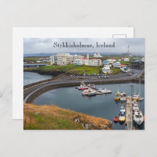 Stykkisholmur, IJsland, Briefkaart (Voorkant / Achterkant)