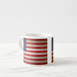 Style American Flag Patriotic Espresso Mok