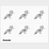 Style Bird Vierkante Sticker (Vel)