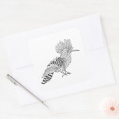 Style Bird Vierkante Sticker (Envelop)
