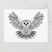 Style Black Owl Briefkaart (Voorkant)