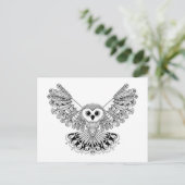 Style Black Owl Briefkaart (Staand voorkant)