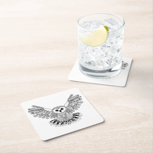 Style Black Owl Kartonnen Onderzetters (Insitu)