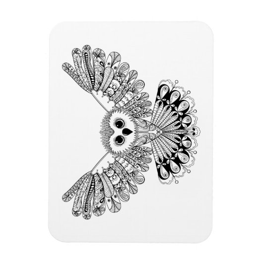 Style Black Owl Magneet (Verticaal)