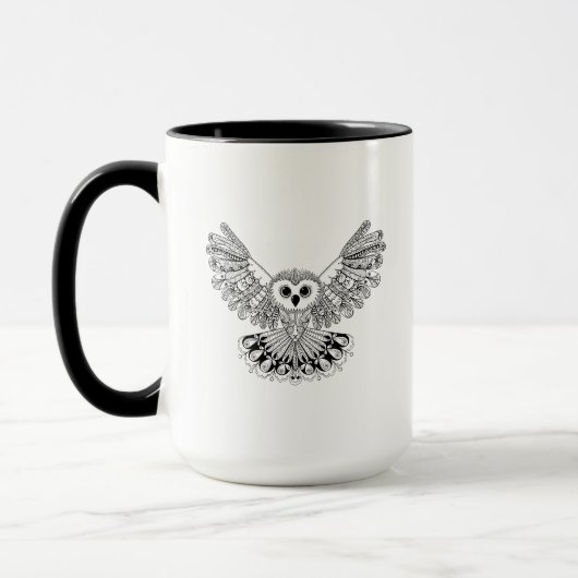 Style Black Owl Mok (Links)