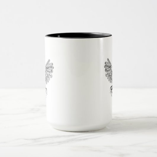 Style Black Owl Mok (Midden)