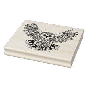 Style Black Owl Rubberstempel
