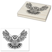 Style Black Owl Rubberstempel (Gestempeld)