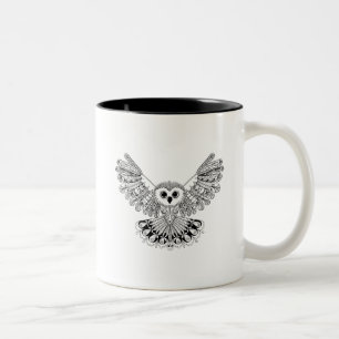 Style Black Owl Tweekleurige Koffiemok
