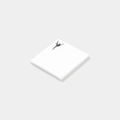 Style Black silhouette ballet danseres Post-it® Notes (Schuin)