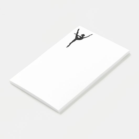 Style Black silhouette ballet danseres Post-it® Notes (Schuin)