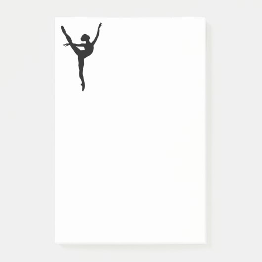 Style Black silhouette ballet danseres Post-it® Notes (Voorkant)