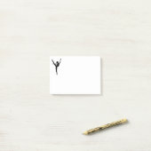 Style Black silhouette ballet danseres Post-it® Notes (Op bureau)