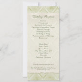  Style Blue Hydrangea Floral Swirl Damask Kaart (Achterkant)