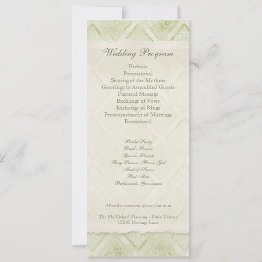 Style Blue Hydrangea Floral Swirl Damask Kaart (Achterkant)