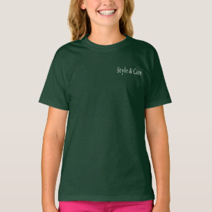 Style & Care Deep Forest Kleur Meisjes T-shirt