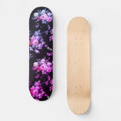 Style Elegant Pink Gradient Roses Floral Persoonlijk Skateboard (Voorkant)