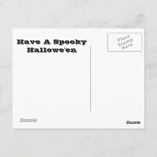 Style Halloween Witch I.D. Briefkaart (Achterkant)