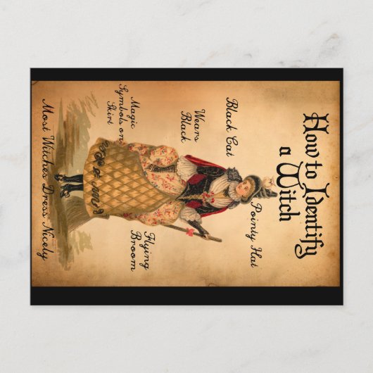  Style Halloween Witch I.D. Briefkaart (Voorkant)