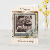 Style Happy Jubileum "I Love You" kaart. Kaart (Gele Bloem)