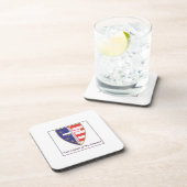 Style: Hard Plastic coasters with cork back - set Bier Onderzetter (Rechterzijde)