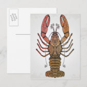 Style Lobster Briefkaart (Voorkant / Achterkant)