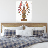 Style Lobster Canvas Afdruk (Insitu (Slaapkamer))